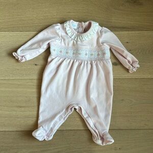 Edgehill Collection Smocked Floral Onesie